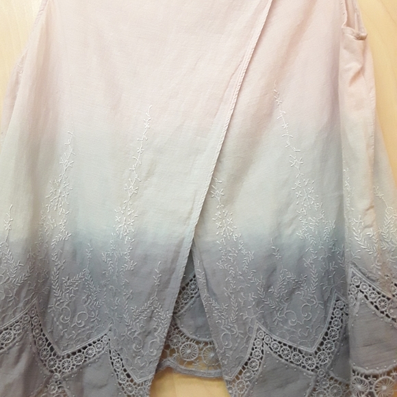 Aratta Anthro Ombre boho lilac eyelet top - Picture 7 of 7